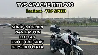 2025 TVS APACHE RTR 200 İNCELEME VE TOP SPEED & BU FİYATA BU NASIL DOLULUK !!! 