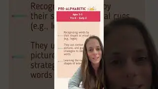 Quick Overview of Ehri&rsquo;s Pre-Alphabetic Phase #beginningreader #earlyreader #phonics #preschool