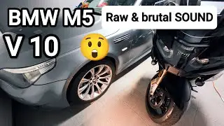 BMW M5 V10 engine sound raw brutal inside outside aceleration #bmwm5e60 #enginesound 