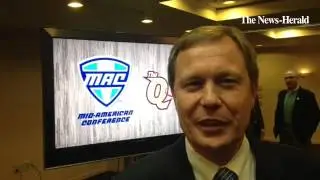 MAC commissioner Jon Steinbrecher discusses the basketball tournaments staying at Quicken Loans Aren