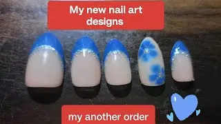 My new nail art with French tip and Blossom gel #simplenails #nailartdesign #nailgelart #nailgelart 