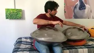 Handpan, piano and Husky trio