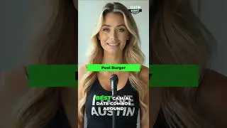 Austin Date Night: Deep Eddy Pool & Pool Burger! #shorts