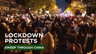 Unprecedented protests sweep through China as government imposes fresh lockdowns