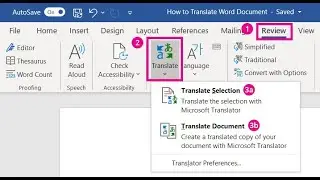 ||Mastering the Review Tab in Microsoft Word: Translate, Compare, Combine & Protect Documents#word