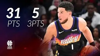 Devin Booker 31 pts 5 threes vs Hawks 25/26 season