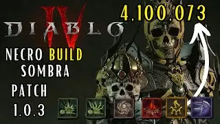 Diablo 4 - ULTIMATE Endgame Necromancer Build - BUILD SOMBRA - Skills Gear Paragon Guide!