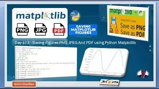 Day 173  Saving Figures PNG,JPEG And PDF using Python Matplotlib
