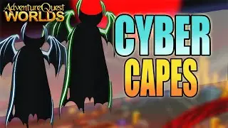 AQW Cyber & Techno Werepyre Wings - FREE EASY DROPS (Rare Epic Capes) | AdventureQuest Worlds 2020