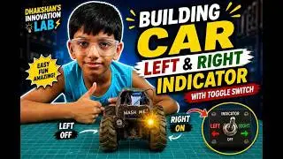 DIY Car Indicator Project for Kids | Toggle Switch 🚗💡