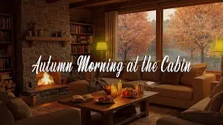 Autumn Morning at the Cabin ☕ | Gentle Jazz Flow | Work, Study & Unwind