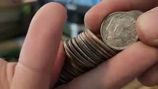 SMALL DIME HUNT WITH BIG RESULTS! #coinrollhunting #silvercoins #stackingsilver #silverdimes #money