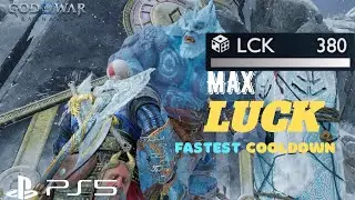 Kratos MAX LUCK + FASTEST COOLDOWN Build! ⚡ | GMGOW God of War Ragnarok PS5
