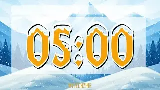 5 Minute Winter Countdown Timer | Silent Focus Session with End Alarm