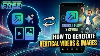 How to Generate Vertical Video & Images with Google Flow X Gemini| High Quality Video and Image 