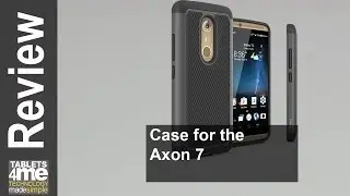 CoverON&reg; Slim Hybrid Hard Phone Cover Case for ZTE Axon 7 - Black