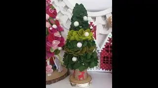Tutorial Albero di Natale 3D con base di polistirolo e fustella Ortensia by Fustellomania