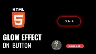 Simple glow effect on the button using CSS and HTML | Hover Effect HTML and CSS