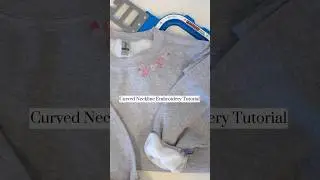 Curved Neckline Embroidery Tutorial- Hooping Guide with 5.5&rdquo; Mighty Hoop #necklineembroidery