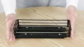 2-Tier Standing Metal Spice Rack &ndash; Pull-Out Kitchen Organizer for Pantry & Cabinets