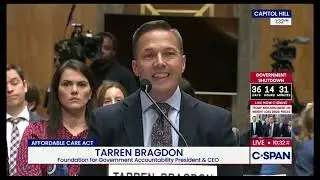 Tarren Bragdon testifies at Hearing on the Impact of ObamaCare Challenges