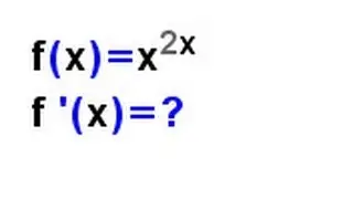 Ableitungsregeln - Video 12 (Ableitng von x^2x)