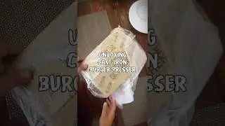 Unboxing Krucible Kitchen Cast Iron Presser : Perfect Burger Patties Every Time  #castironcooking