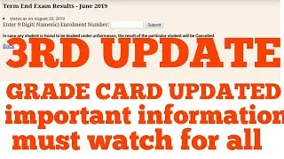 IGNOU 3RD UPDATE JUNE RESULT 2019 AND NEW GRADE CARD UPDATE COMPLETE INFORMATION CHAUHAN VIDEOS