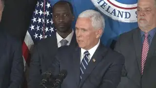 Vice President Mike Pence speaks at Atlanta ICE field office