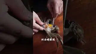The method of cutting hairy crabs#Deal with crabs#Knife skills##Hairy crabs