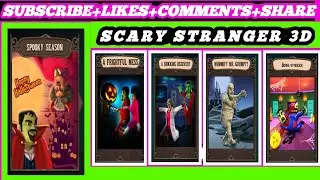 Scary Stranger 3d -New update New Chapter Happy Halloween All Levels pranks complete gameplay 2024