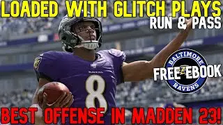 МНОГО ИГРОВЫХ МАТЕРИАЛОВ С ГЛИТЧАМИ! Лучшая книга схем нападения в Madden NFL 23! Бесплатная электронная книга с советами и рекомендациями по игре Ravens