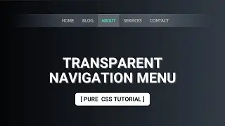 Transparent Navigation Menu Using CSS3