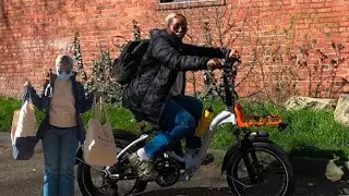 My Rad Mini ST took me grocery shopping. Spring is here! - Rad Power Bikes