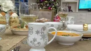 Temp-tations 16- Piece Dinnerware Set Choice Winter/ Christmas Eve on QVC