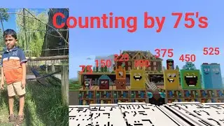Counting by 75's Numberblocks Minecraft Counting | Owie tv Counting by 75 | Skip Counting by 75