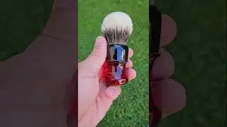 amber and black #shavingbrush