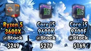 Ryzen 5 3600X vs Core i5 9600K vs Core i5 9400F | RTX 2060 SUPER 8GB