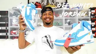 Off White X Air Jordan 1 UNC Review!!!!