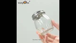 139ml Glass Spice Jar with Stainless Steel Lid