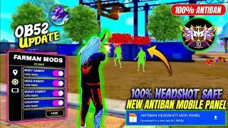 😱 Free Fire OB52 Antiban Headshot Panel 🔥 | Mod Menu + Injector OB52 100% Safe ✅ | #freefire #ob52