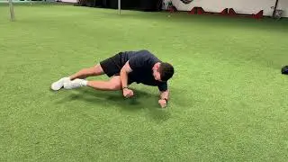 Rocking side plank w/ contralateral core activation