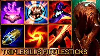 The Best Ultimate Decision Fiddlesticks Triplekills - China Wild Rift Highlights By Tiarty