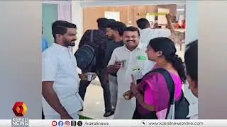 പാറശ്ശാല ബ്ലോക്ക് പഞ്ചായത്ത് കോൺഫറൻസ് ഹാളിലെ മുൻ മുഖ്യമന്ത്രി വിഎസിൻറെ  ചിത്രം മാറ്റി CONGRESS