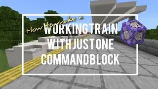 Working Train with just one Command Block?? Yessir | Minecraft Bedrock