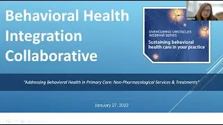 Addressing Behavioral Health in Primary Care: Non-Pharmacological Services & Treatments