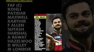 #rcb Squad #ipl 2023 ! RCB Team WhatsApp Status ! #Shorts #Cricket #ipl2023