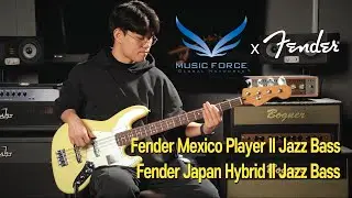 조건희 (Nathan) - Fender Mexico Player II Series Jazz Bass, Japan Hybrid II Jazz Bass Demo