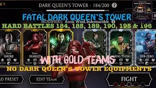 Fatal Dark Queen&rsquo;s Tower Hard Battles 184, 185, 189, 190, 195 & 196| With Klassic Skarlet 🩸