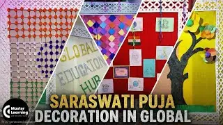 Grand Saraswati Puja 2026 | Decoration in Global Education Hub | Saraswati Puja Vlog